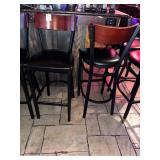 METAL FRAME CUSHION SEAT STOOLS