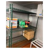 48" X 24" GREEN METRO RACKS - NO CONTENTS
