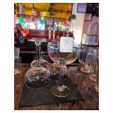 LOT 4 LARGE GLASSES