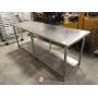 SS TABLE 82" X 30" X 36" TALL