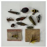 Early Weber 'Nature Lure' Flyrod Lures