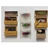 9 Vintage Boxed Lures