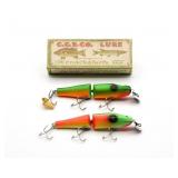 Creek Chub Fire Lacquer Jointed Pikies