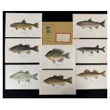 Vintage Heddon Fish Prints