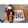 GROUPING OF CHRISTMAS ITEMS: SANTA CLAUS DOLL,