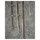 (4) SECTIONS OF USED BARN DOOR TRACK