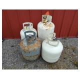 4 PROPANE TANKS