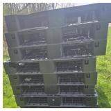 8 PLASTIC HEAVY DUTY PALLETS 40" X 48"