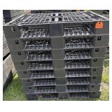 8 PLASTIC HEAVY DUTY PALLETS 40" X 48"
