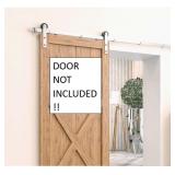 BRUSHED STEEL INTERIOR SLIDING DOOR HARDWARE KIT