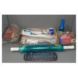 (100+) ZIPTIES, SHRINK WRAP, GARAGE DOOR SEAL