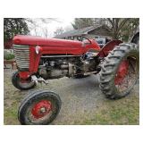 MASSEY FERGUSON 65 TRACTOR - GAS W/ ATTACHMENTS