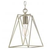 SINGLE LIGHT MINI-PENDANT W/ ANTIQUE NICKEL ACCENT