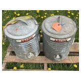 2 ARCTIC GALVENIZED WATER COOLERS