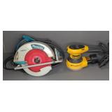 MAKITA SAW AND DEWALT SANDER