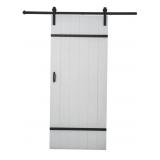 BARN DOOR KIT WITH HARDWARE BRIGHT WHITE DOOR