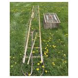 WOOD LADDER, PRIMITIVE TOOLS, WOOD CAGE