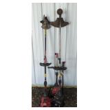3 TROY BILT GAS TRIMMER W/ ATTACHMENTS