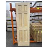 (5) INTERIOR CLEAN PINE DOOR SLAB 24"X80"