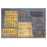 NEW YORK STATE LICENSE PLATE ASSORTMENT