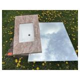 VANITY SINK AND WALL MIRROR