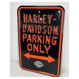 HARLEY DAVIDSON PARKING SIGN 12"LX18"L