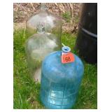 3 GLASS CAR-BOY WATER JUGS