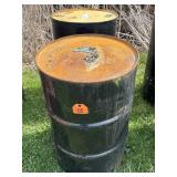 (2) 55 GALLON METAL BARRELS