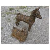 2 SMALL DOG TOPIARIES