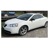 2007 PONTIAC G6, 2 DOOR CONVERTIBLE (HARD TOP)