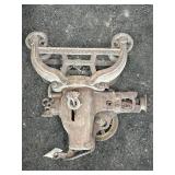 F.E. MEYERS & BRO CO. CAST IRON HAY TROLLEY