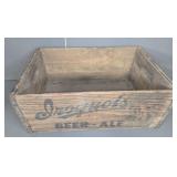IROQUOIS BEER ALE WOOD CRATE