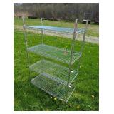 4 TIER METAL SHELVING UNIT