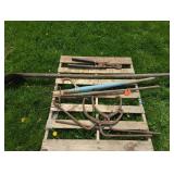 ICE TONGS, LOG ROLLER, CABLE CUTTERS, PITCH FORK