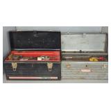 (2) CRAFTSMAN METAL TOOL BOXES W/ CONTENTS