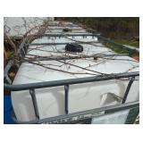 NON-FOOD GRADE 275 GALLON FLUID TOTE W/ CAGE