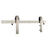 BRUSHED STEEL INTERIOR SLIDING DOOR HARDWARE KIT
