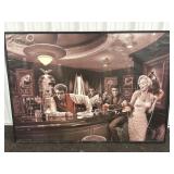 HISTORICAL FICTION BAR SCENE, 56" X 40ï¿½