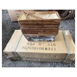 27 BIRCH BARK BASKETS 14"L X 7"W X 5 1/2"T
