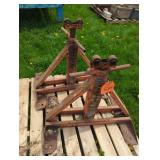 2 JACK STANDS W/ ROLLER TOPS