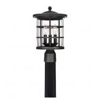 ASHVILLE 3-LIGHT POST LANTERN 9.5"X9.5"X15"