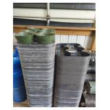 6 1/2" TRADITIONAL ROUND POTS AND 6 COUNT TRAYS