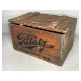 BLATZ BEER MILWAUKEE WISCONSON HINGED BEED CRATE