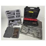 SOCKET SETS 4 PLASTIC CASES