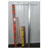 DRYWALL T-SQUARE, 48" LEVEL, (2) BUILDER SQUARES