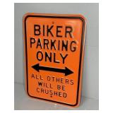 BIKERS ONLY PARKING SIGN