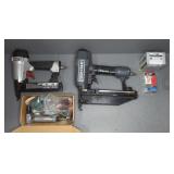 (2) PNEUMATIC BRAD NAILERS , PNEUMATIC POLISHER