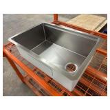HANDCRAFTED STAINLESS STEEL SINGLE BASIN SINK