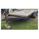 1981 HOMEMADE 19FT. FLATBED TRAILER