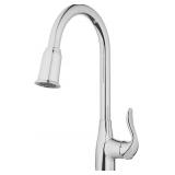 CHROME PULL DOWN KITCHEN FAUCET